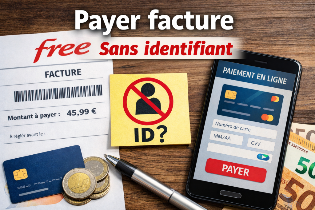 Payer une facture free sans ID